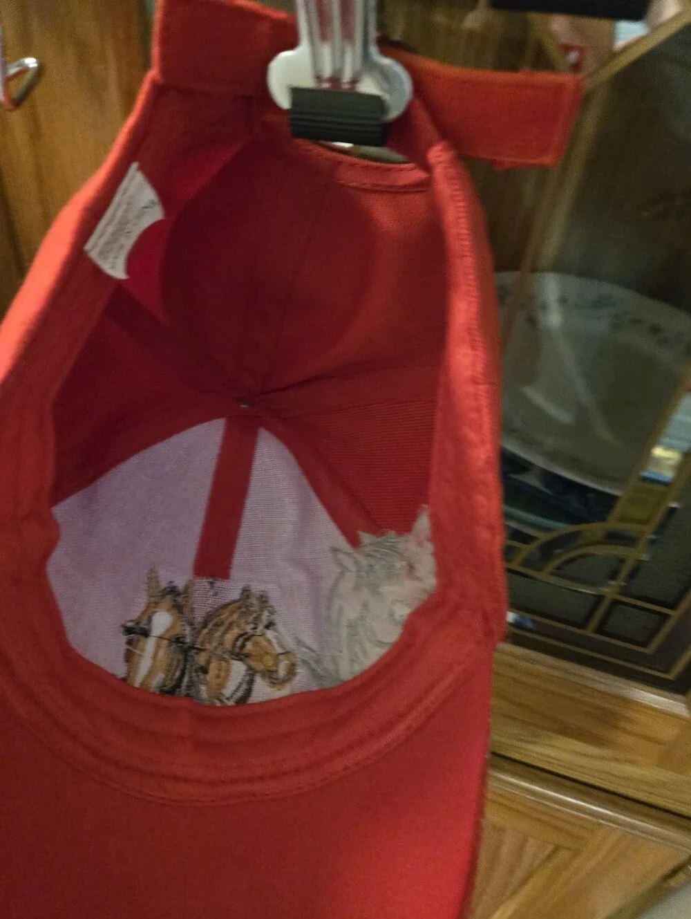 Embroidered Horse Cap - Red 12.00ea Your Color Choice Would Be First Bidder